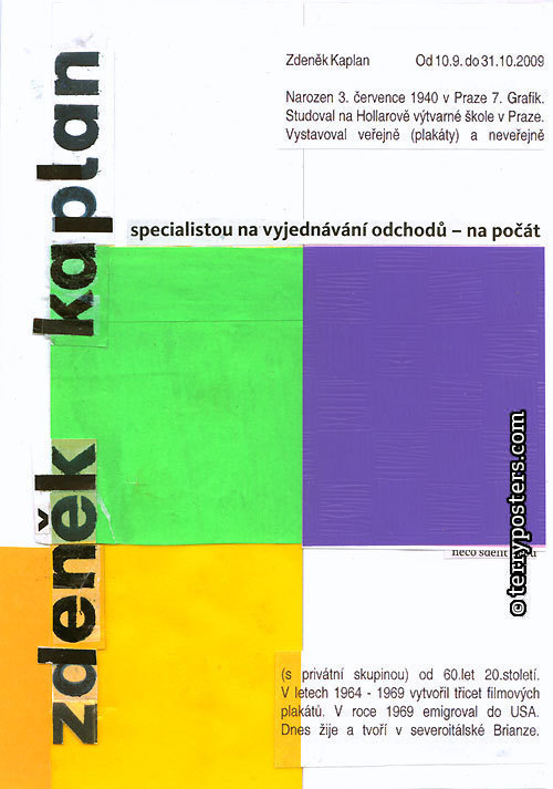 Zdeněk Kaplan: Variantní návrh na výstavní plakát; 2009