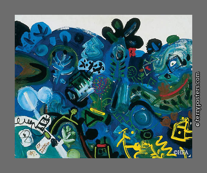 Monte Pertuso: Akryl na krabičce: 61 x 76 cm; 1987