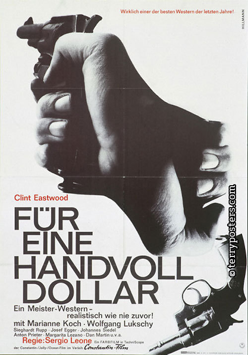 Für eine Handvoll Dollar; filmový plakát; cca 1965