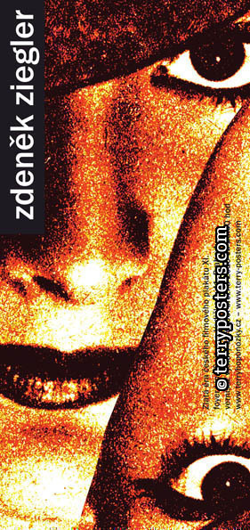 Autorská pozvánka Zdeňka Zieglera; Výstava kino Světozor 2010; 21 x 10cm; sítotisk