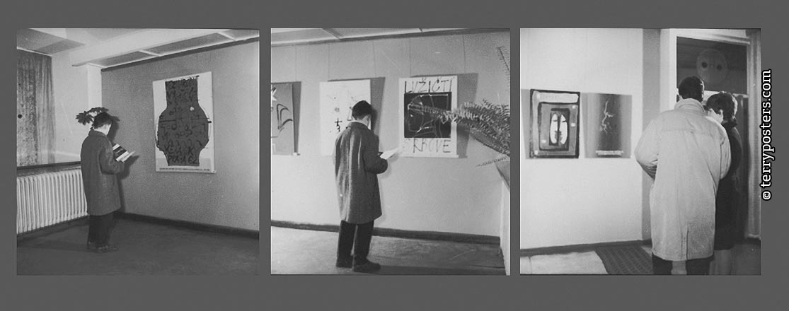 Výstava plakátů - Galerie Václava Špály; 1962