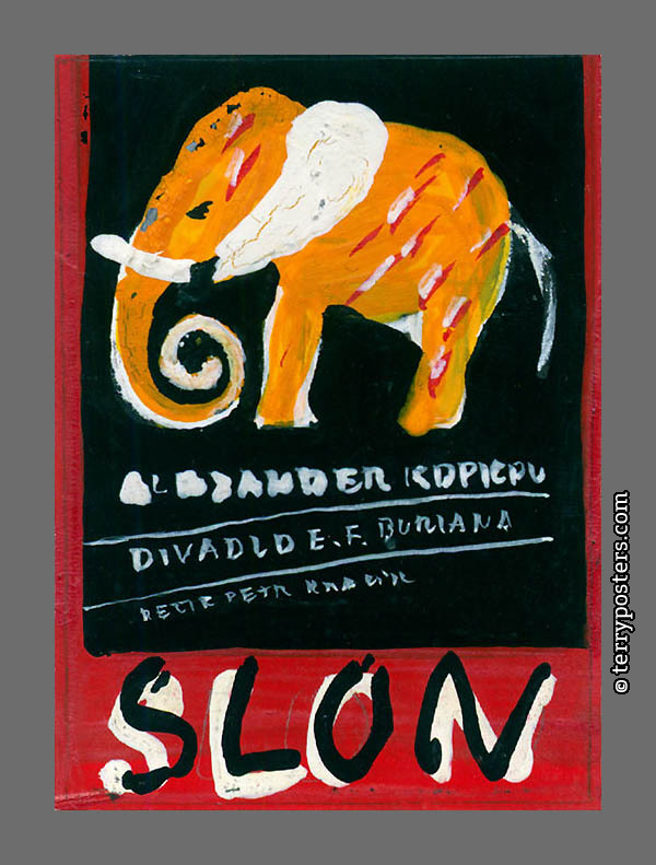 Slon 1; 9 x 6 cm; 1989