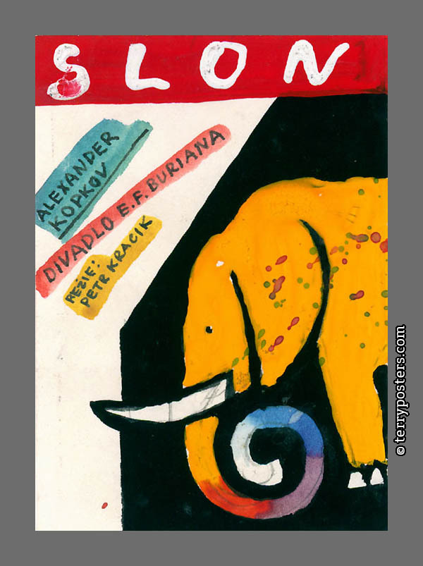 Slon 2; 9 x 6 cm; 1989