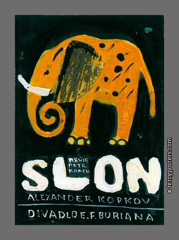 Slon 3; 9 x 6 cm; 1989