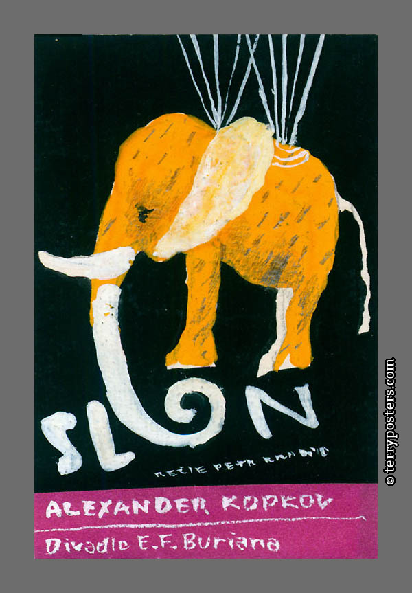 Slon 5; 9 x 6 cm; 1989