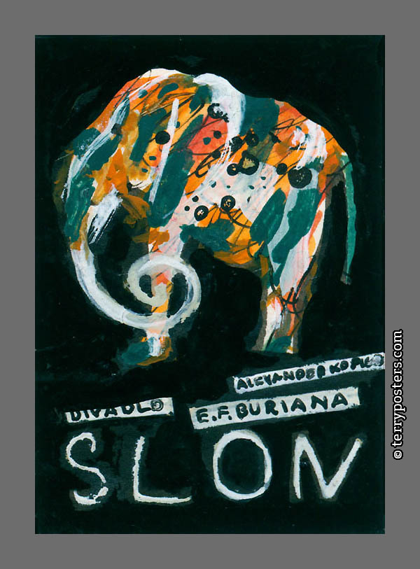 Slon 12; 9 x 6 cm; 1989