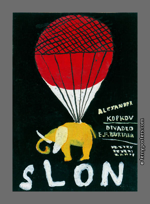 Slon 14; 9 x 6 cm; 1989