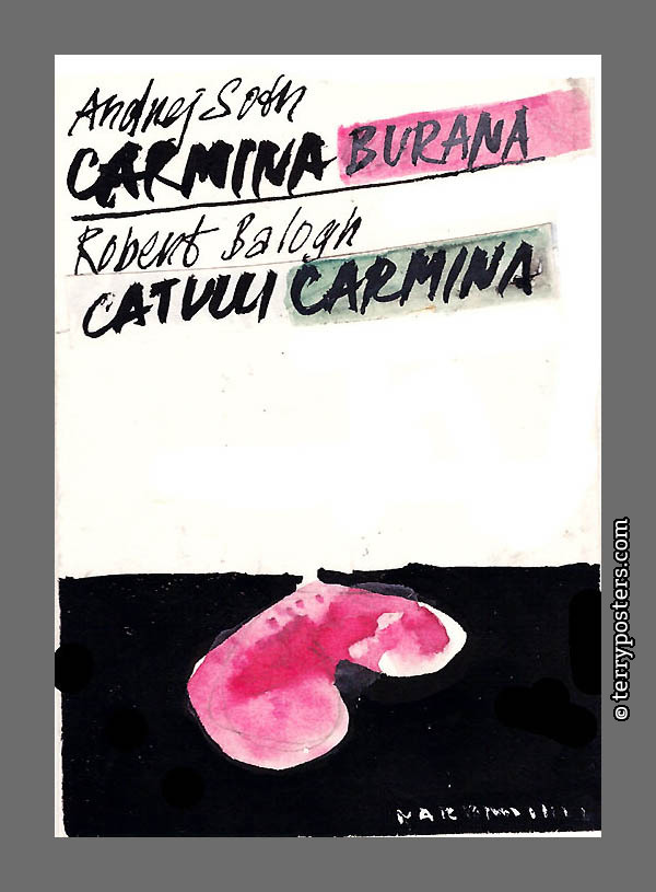 Carmina Burana 2; 9 x 6 cm