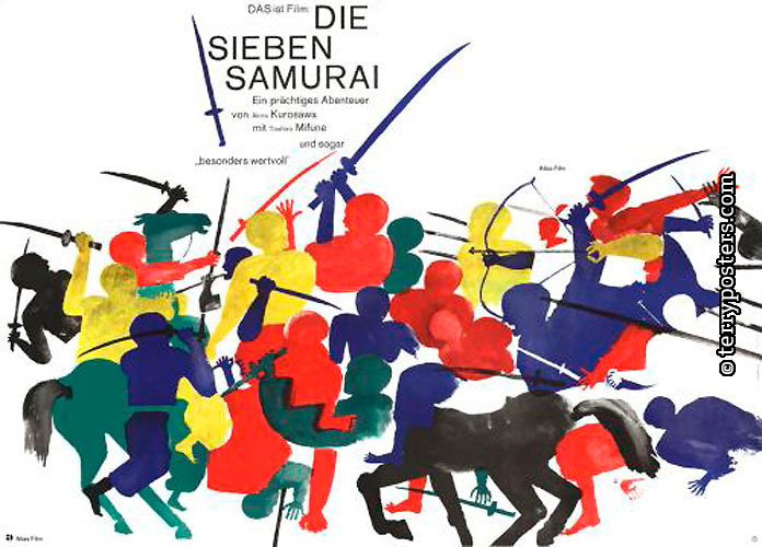 Die Sieben Samurai / Seven Samurai; Atlas; 1962