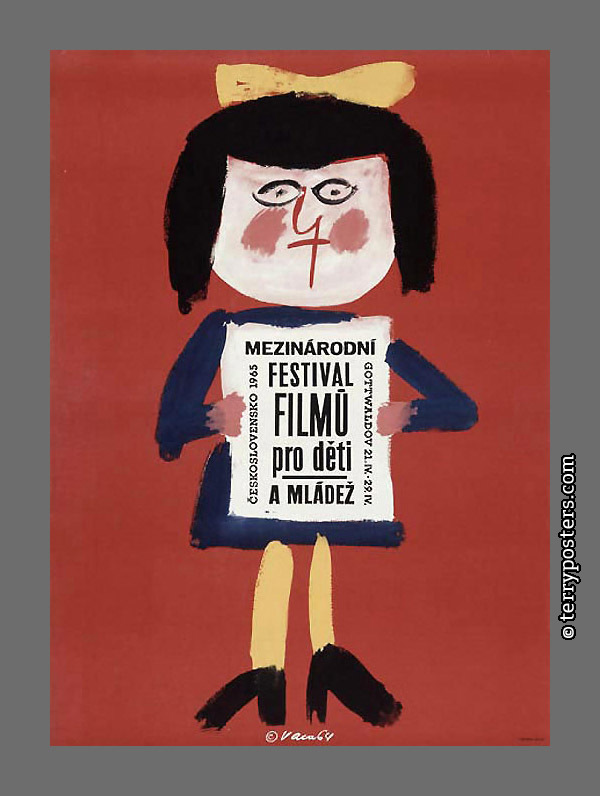 Mezinárodní festival filmů pro děti a mládež; filmový plakát; 1964 